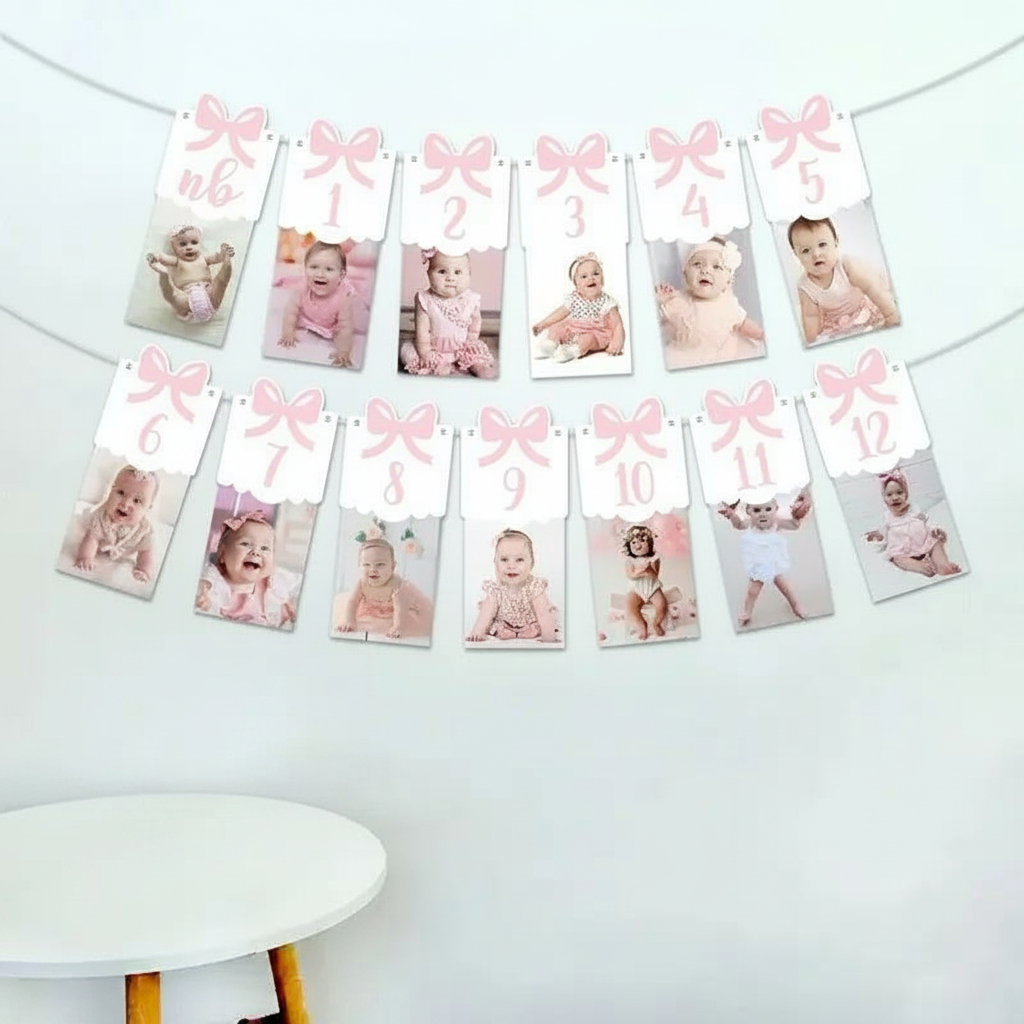 באנר 12 עם מסגרות לתמונות בעיצוב פפיון