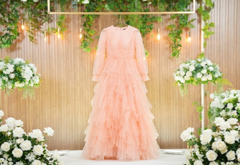 שמלה טול ורודה מטריפה