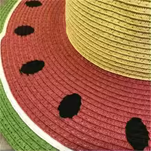 כובע קש אבטיח