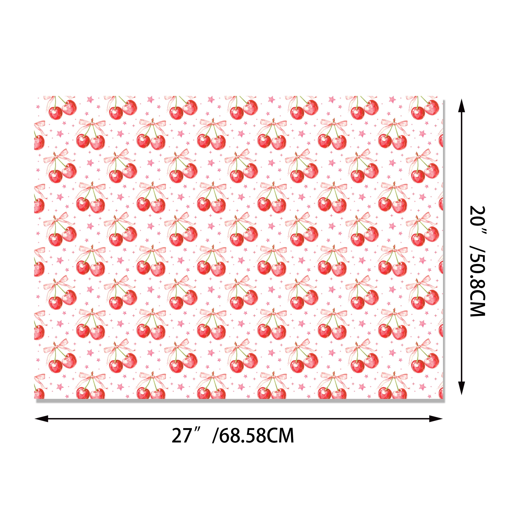 נייר אריזה דובדבנים 6 יחידות