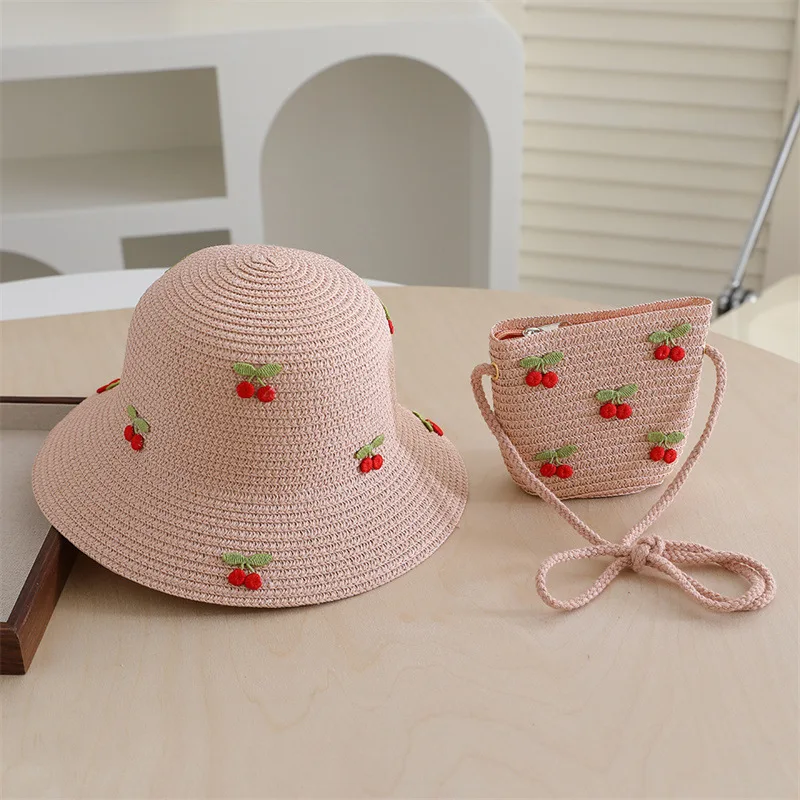 כובע ותיק קש דובדבן