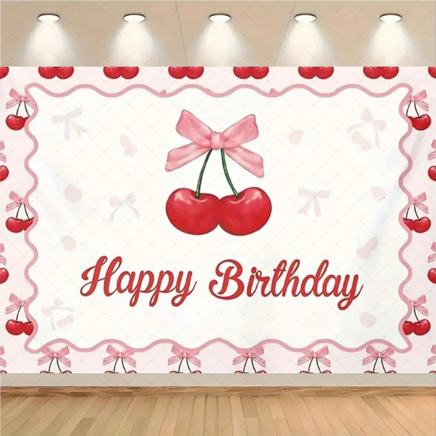 רקע לקיר  יום הולדת דובדבנים